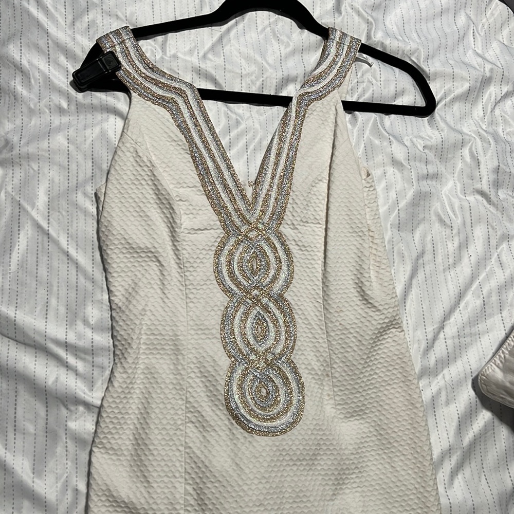 Lilly Pulitzer white shift dress